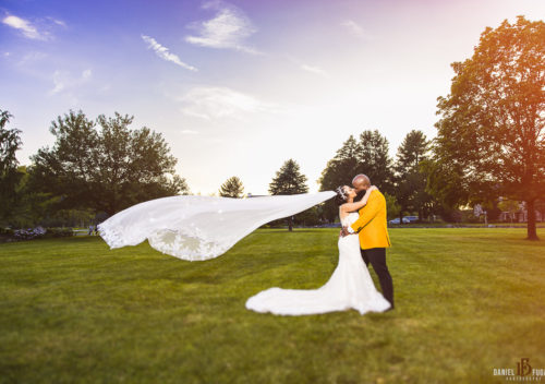 Brandywine Manor House bride and groom hug