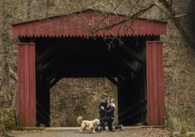 Bobby and Liz’s Engagement Proposal at Thomas Mill Covered Bridge